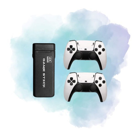 M8 Pro 64GB 4K Retro Game Stick with 20000+ Games & Dual Wireless Controllers