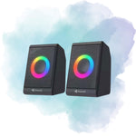 Kisonli X12 RGB USB Computer Speakers | 6W Stereo Multimedia Speakers for PC & Laptop