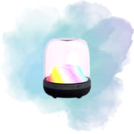 LP92 Bluetooth LED Glass Transparent Magic Color Speaker with RGB Lights & Rechargeable Battery