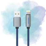 LogiLink USB to Lightning Nylon Braided Fast Charging Data Cable 1M Blue (1 Year Warranty)