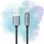 Logilink USB to Lightning Nylon Braided Fast Charging & Data Cable 1m (1-Year Warranty) – Grey
