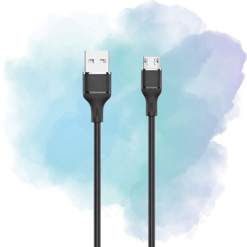 LogiLink USB to Micro USB Silicone Fast Charging & Data Cable 1m, Black