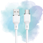 LogiLink USB to Type-C Silicone Fast Charging Data Cable (1m, White)