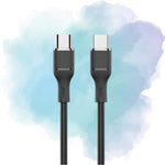 LogiLink Type-C to Type-C Silicone Fast Charging Data Cable (1M, Black)