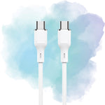 LogiLink Type-C to Type-C Silicone Fast Charging Data Cable (1M, White)