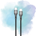 Aspor AC-20 27W Type-C to Lightning Fast Charging Nylon Braided Data Cable (1.2M)
