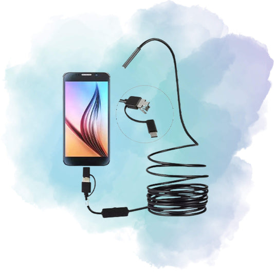 3 In 1 Endoscope Camera 3.5M HD Inspection Camera with Type-C, Micro USB & USB Connector