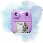 D8S Kids Digital Print Camera 1080P HD 48MP Dual Lens Thermal Printing Camera with IPS Screen