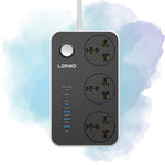 LDNIO SC3604C 2500W Power Extension Strip 3 Sockets 3 USB-A + 3 USB-C 2M