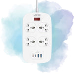 LDNIO SC4407C 2500W Power Extension 4 Sockets 2 USB-A + 2 USB-C 2M