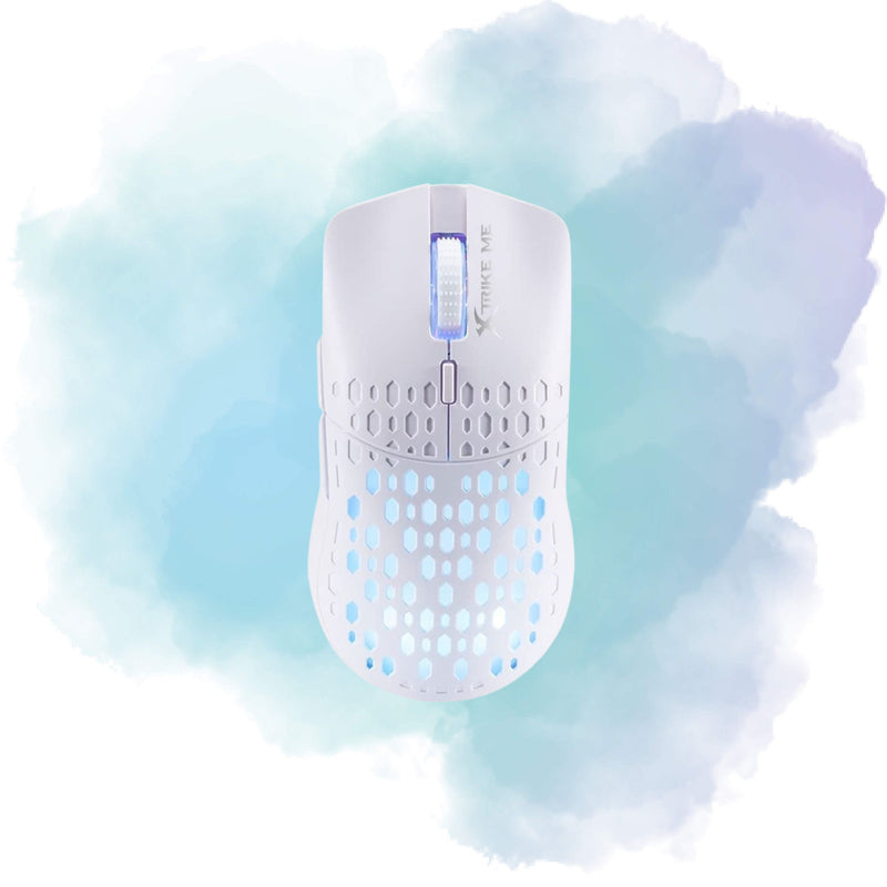 Xtrike Me GM209W RGB Gaming Mouse 8000 DPI Ultra Lightweight Honeycomb
