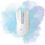 Xtrike Me GM-314 Wired RGB Gaming Mouse USB Optical Programmable White