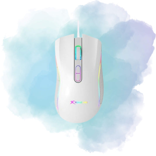 Xtrike Me GM-314 Wired RGB Gaming Mouse USB Optical Programmable White