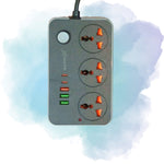 Speed-X 603PU Universal Travel Power Extension 3 Sockets 3 USB + 2 Type-C 2M