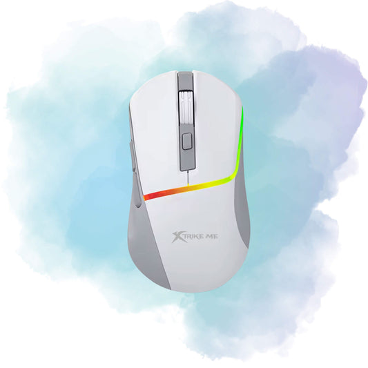 XTRIKE ME GM-322 Wired Gaming Mouse 7200 DPI RGB Backlight White