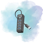 ORICO PW4U 4-Port USB 3.0 Hub 5Gbps High-Speed Data Transfer