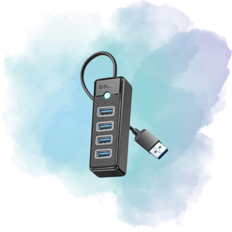 ORICO PW4U 4-Port USB 3.0 Hub 5Gbps High-Speed Data Transfer