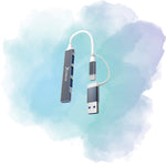 Speed-X SP-UTC41 2-in-1 4 Port USB 3.0 Hub Type-C & USB