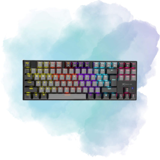Xtrike Me GK-989 A TKL Wired Mechanical Gaming Keyboard RGB Backlit USB Black