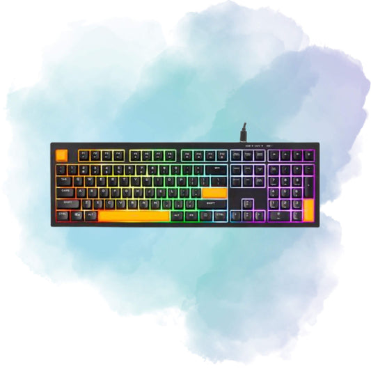 Xtrike Me KB-512 BK 108-Key Wired Mechanical Feel USB-C Keyboard Black