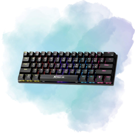 Xtrike Me GK-916 61-Key Mechanical Gaming Keyboard Rainbow Backlit USB