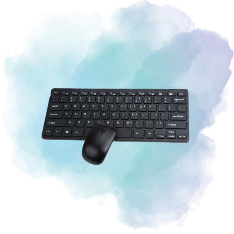 Apple Wireless Mini Keyboard & Mouse Combo 2.4GHz 78 Keys for Windows Android Mac