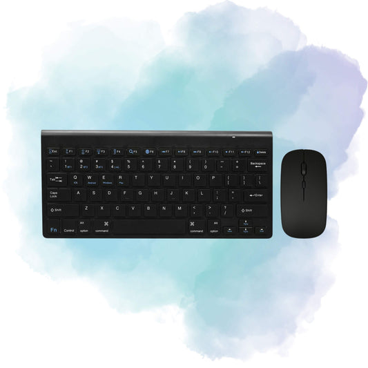 KM908 Wireless Keyboard & Mouse Combo USB 2.0 Full-Size Multimedia Keyboard
