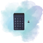 K1 Wireless 2.4GHz 18-Key Numeric Keypad USB Numpad for Laptop & PC – Black