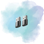 Joyroom S-H152 USB Male to Type-C Female OTG Adapter (2-Pack) – Black