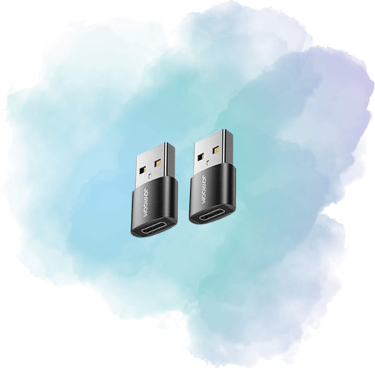 Joyroom S-H152 USB Male to Type-C Female OTG Adapter (2-Pack) – Black