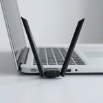 SpeedX W136 300Mbps USB WiFi Adapter with Dual 3dBi Antennas