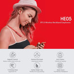 LENOVO HE05 Wireless Neckband Headphones (Original) – Bluetooth 5.0 Sports Earphones